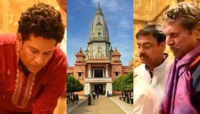Watch: Sachin Tendulkar, Sunil Gavaskar And Kapil Dev Seek Blessings At Shri Kashi Vishwanath Temple