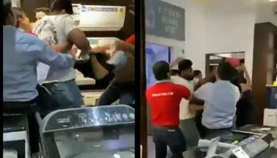Watch: Mobile Shop Staff Brutally Thrashed Over Delay In iPhone 15 Delivery