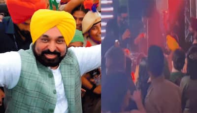 Parineeti Chopra-Raghav Chadha's Wedding: Punjab CM Bhagwant Mann Enjoys Sangeet Ceremony