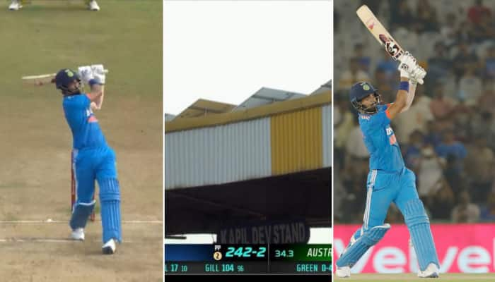 WATCH: KL Rahul&#039;s Monstrous Six, Hits One Out Of Stadium In Indore During IND vs AUS 2nd ODI