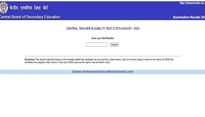 CBSE CTET Result 2023 DECLARED At ctet.nic.in- Check Direct Link, Steps To Download Scorecard Here