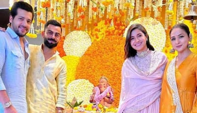 India Vs Australia 3rd ODI: Virat Kohli And Anushka Sharma Seek Lord Ganesha’s Blessings Ahead of Rajkot Game And Cricket World Cup 2023, Check PIC