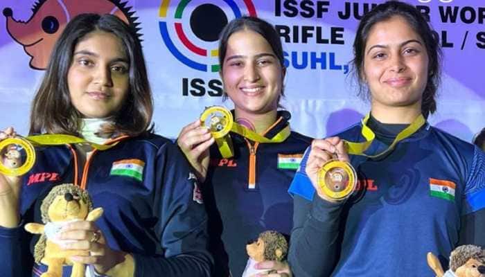 Manu Bhaker-Led India Women Shooting Team Win Gold Medal In 25m Pistol Event At Asian Games 2023