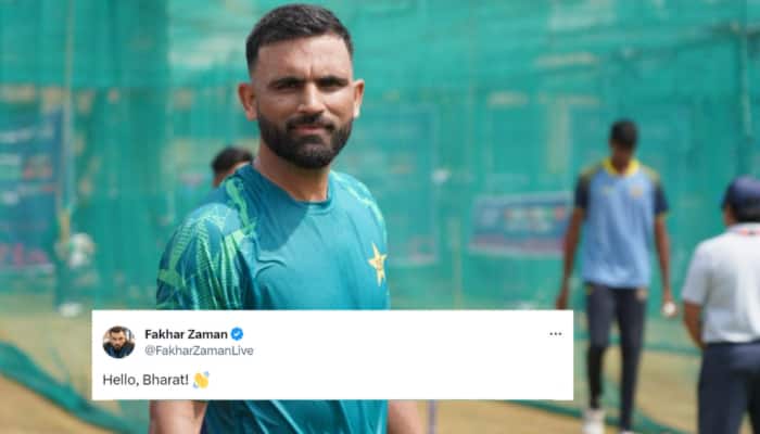 &#039;Hello, Bharat&#039;, Says Fakhar Zaman Upon Reaching India As Pakistan Hold First Training Session In Hyderabad