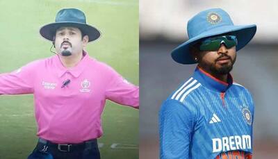 Shreyas Iyer's Lookalike Umpire Akshay Totre Steals The Show In ODI World Cup Warm-up
