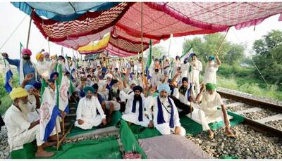 Farmers In Amritsar Continue 'Rail Roko Andolan' Over MSP Demands- Watch