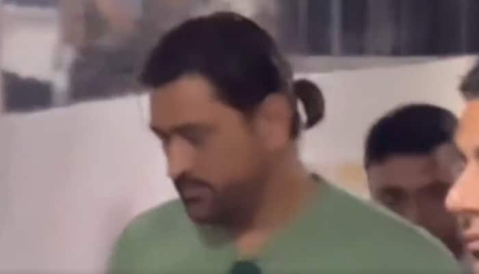WATCH: MS Dhonis New Look With Ponytail Goes Viral, Fans Say His 2007 Look  Is Returning Soon | Cricket News | Zee News