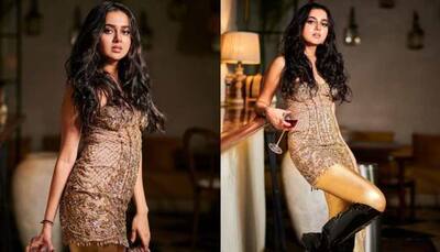 Tejasswi Prakash Sizzles In Shimmery Off-Shoulder Dress, Fans Call Her 'Golden Girl' 