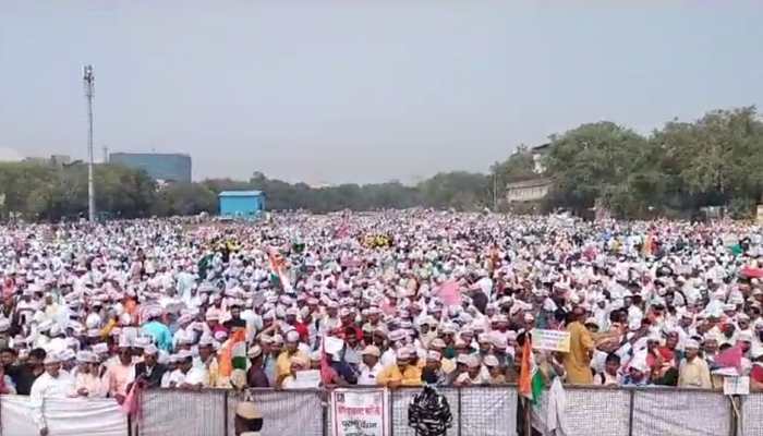 Delhi&#039;s Ramlila Maidan Witnesses Huge Rally By Government Employees Seeking Restoration Of Old Pension Scheme