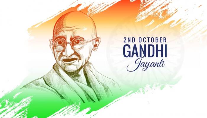 2 October Happy Gandhi Jayanti Abstract sketch of Gandhi Ji Lineart Vector  illustration with Indian Flag Tri colors for Gandhi Jayanti wishes Stock  Vector Image & Art - Alamy