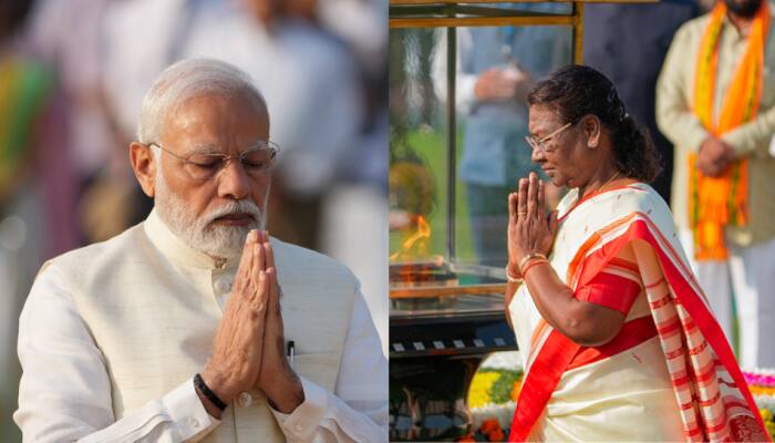 Prez Murmu, PM Modi Pay Tribute To Mahatma Gandhi At Rajghat