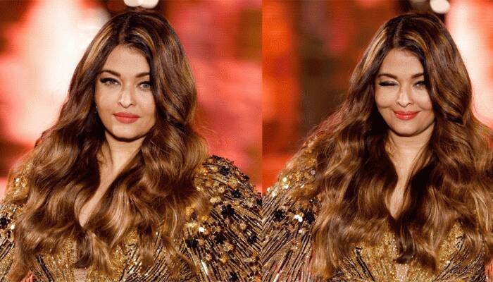 Aishwarya Rai Bachchan Winks, Blows Kisses As She Hits Runway At Paris Fashion Week - Videos