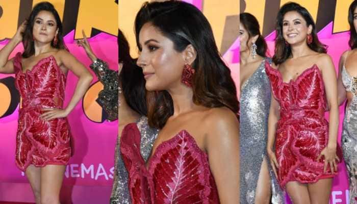 Shehnaaz Gill Spells Glamour In Stunning Off-Shoulder Mini Dress At 'Thank You For Coming' Screening