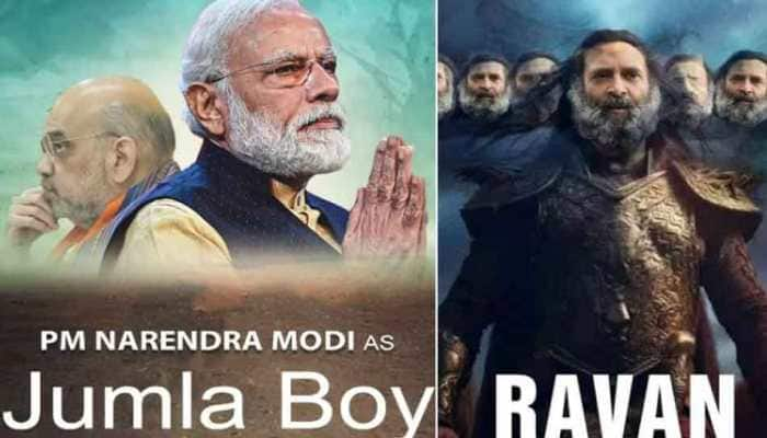 &#039;New Age Ravan Vs Jumla Boy&#039;: BJP-Congress Poster War Escalates On Social Media