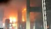 fire breaks out in a godown in kanpur