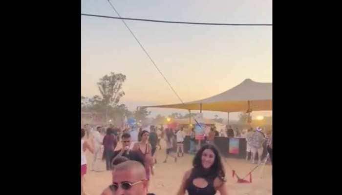 Chaotic Scenes, Israelis Run For Their Lives As Hamas Attacks Music Festival Site - WATCH Viral video