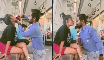 Controversial Soft Drink Video Of Couple In Delhi Metro Sparks Outrage On Social Media - Watch