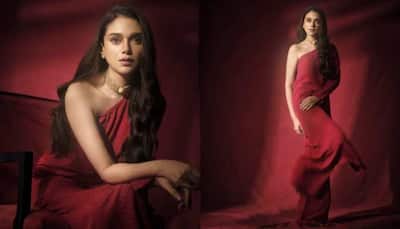 Aditi Rao Hydari Spells Grace In Stunning Red One-Shoulder Outfit, Fans Call Her 'Divine' 