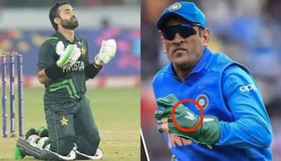 Fans Compare MS Dhoni's Army Insignia Incident And Muhammad Rizwan's Gaza Tweet, Ask ICC To Intervene