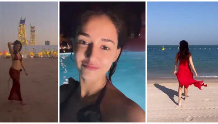 Disha Patani Soars Temperature In Sexy Red Bikini - Watch High-Spirited Vacay Video 