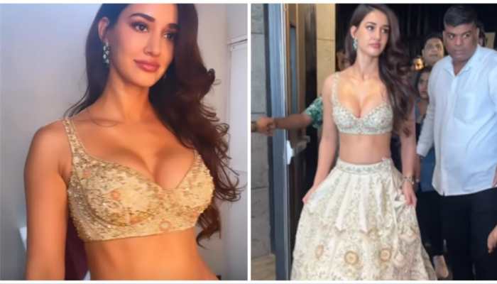 Lakme Fashion Week 2023: Disha Patani Sets The Ramp Ablaze In Plunging Neckline Blouse, Pastel Lehenga