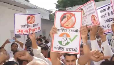 Congress Workers Protest At Party HQ After Tickets Given To Rajasthan Minister Zahida Khan 