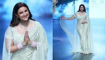 Newlywed Parineeti Chopra Looks Gorgeous In Shimmery Saree, Flaunts Sindoor, Choora At Lakme Fashion Week
