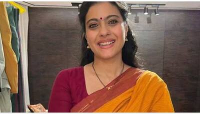 Kajol Kickstarts Navratri With Stunning Traditional Orange Saree - PICS