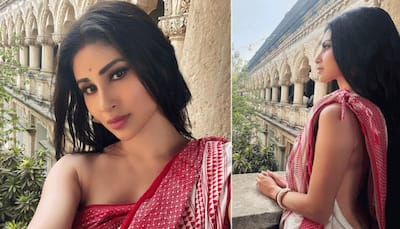 Mouni Roy Drops Jaw-Dropping Pics In Bengali-Style White Saree On Occasion Of Durga Puja, Leaves Fans Stunned