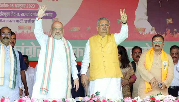 &#039;Only Gandhi Family...&#039;: In Chhattisgarh, Amit Shah Launches Scathing Attack On Bhupesh Baghel, Congress