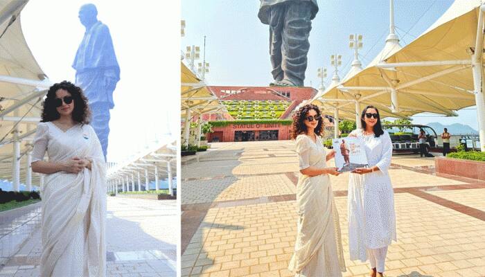 Tejas: Kangana Ranaut Visits Statute of Unity, Pays Tribute To Iron Man of India