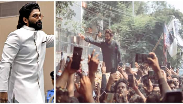 Allu Arjun Receives Grand Welcome From Fans In Home Town Post National Award Win