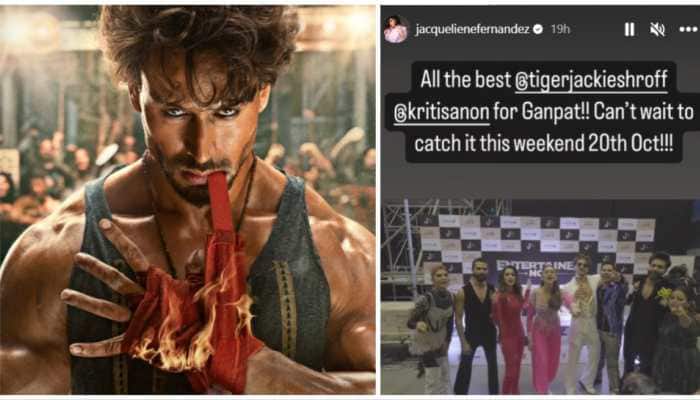 Jacqueline Fernandez Wishes Tiger Shroff Ahead Of Ganapath Release,  Says &#039;Can&#039;t Wait To Catch It On 20th October&#039;