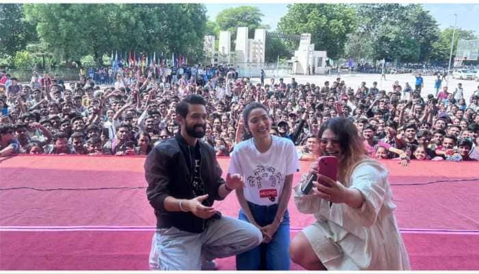 12th Fail: Vikrant Massey, Medha Shankar Celebrate Navratri in Ahmedabad - See PICS 