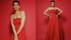 Karishma Tanna Looks Radiant In Bold Red Outfit Flaunting Her Perfect Curves, Pics Inside