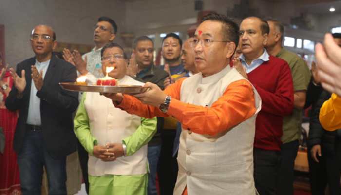 Sikkim CM Prem Singh Tamang Greets People On Durga Puja; Reviews Relief And Development Work