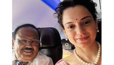 Kangana Ranaut Meets Ajit Doval While Promoting Her Next 'Tejas'
