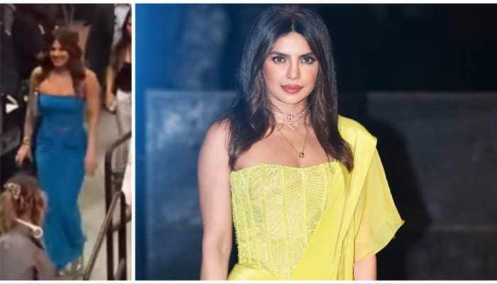 Priyanka Chopra Looks Sassy In Off-Shoulder Blue Dress As She Grooves At Nick Jonas&#039; Concert - WATCH VIDEO