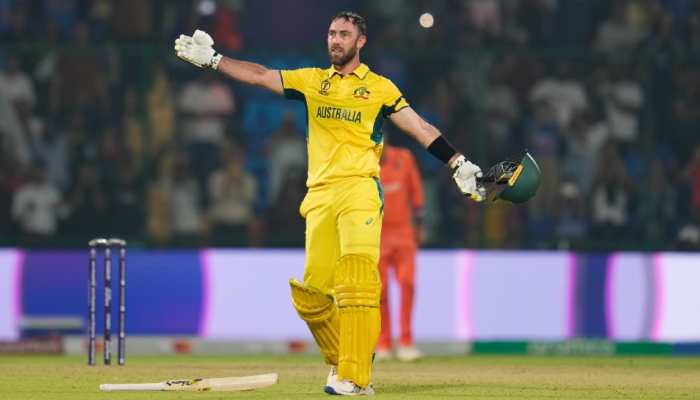 Australian all-rounder Glenn Maxwell registered his century in 40 balls against Netherlands in the ICC Cricket World Cup 2023 match in Delhi, the fastest century by a batter in ODI World Cup history, surpassing Aiden Markram’s tally of 49 balls. This is also the fourth fastest hundred in the history of ODIs. (Photo: AP)