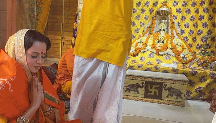 Kangana Ranaut AKA Tejas Gill Seeks Blessings At Ayodhya Ram Mandir, Shares Photos