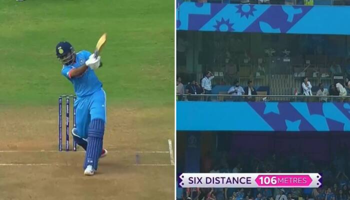 WATCH: Shreyas Iyer Hits BIGGEST Six Of Cricket World Cup 2023