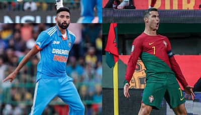 IND Vs SL: Mohammed Siraj Replicates Ronaldo Siu Celebration After Running Through Lanka Top Order In CWC Match; WATCH