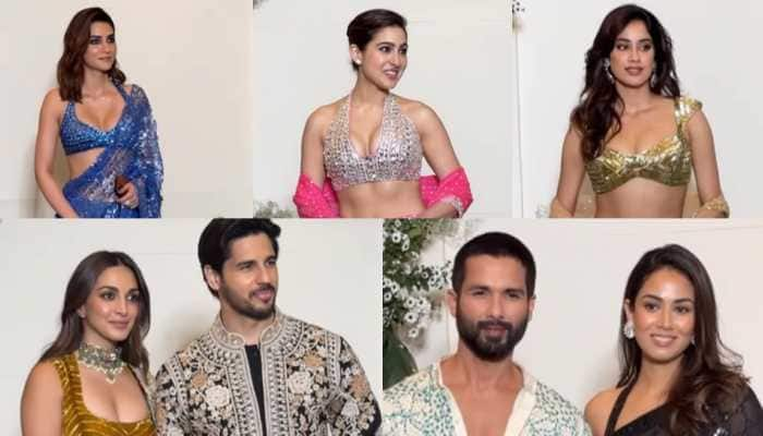 Diwali Bash 2023: Kiara-Sidharth, Sara-Janhvi, Ananya-Aditya And Others Stun In Ethnics At Manish Malhotra&#039;s Party 