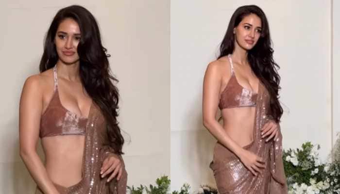 Disha Patani Gets Brutally Trolled For Wearing Bold Plunging Blouse At Manish Malhotra&#039;s Diwali Party - Watch 
