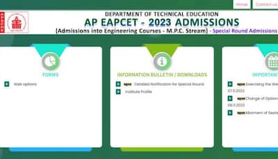 AP EAMCET Counselling 2023: MPC Special Round Web Option Entry Begins Today At cets.apsche.ap.gov.in- Direct Link To Apply Here