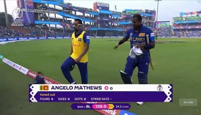 Cricket World Cup 2023: Angelo Mathews Becomes First Player To Get Timed Out In International Cricket - WATCH
