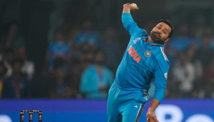 WATCH: Team India Captain Rohit Sharma Bowls After 4284 Days, Picks Up A Wicket Vs Netherlands In ICC Cricket World Cup 2023 Match As Wife Ritika Sajdeh’s Reaction Goes Viral