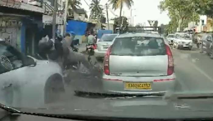 Dashcam Video Captures Speeding Car Crushing People, Vehicles In Bengaluru; Watch Horrifying Footage