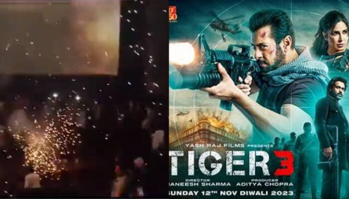 Salman Khan&#039;s Fans Burst Firecrackers While Watching Tiger 3 Inside Nashik Theatre