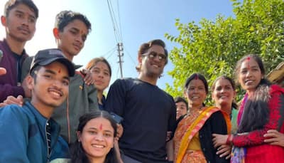 MS Dhoni Visits Ancestral Village In Uttarakhand With Wife Sakshi Dhoni, Check Viral Pics Here